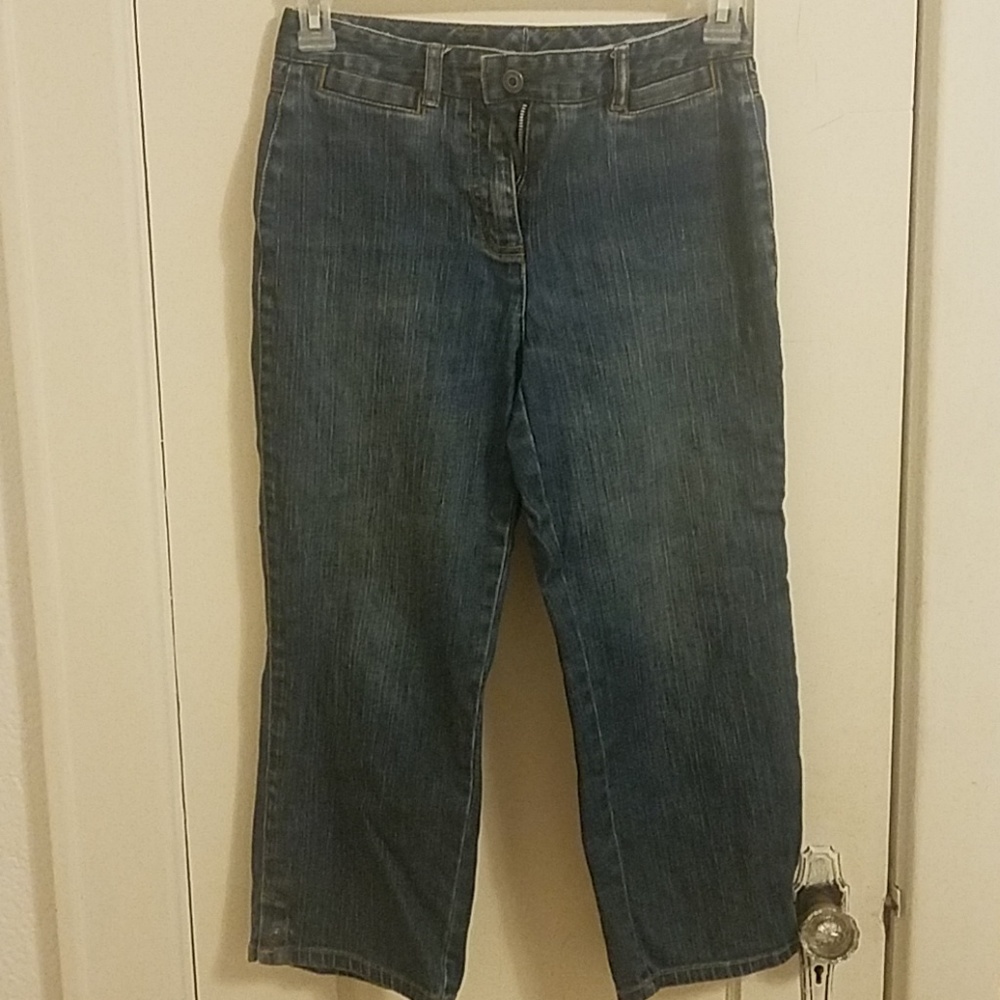 Talbots size 4 petites Stretch Capri Jeans